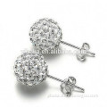 Shamballa earring 925 silver piercing earring girls stud earring/Dangle fashion jewelry earring(EA80030)